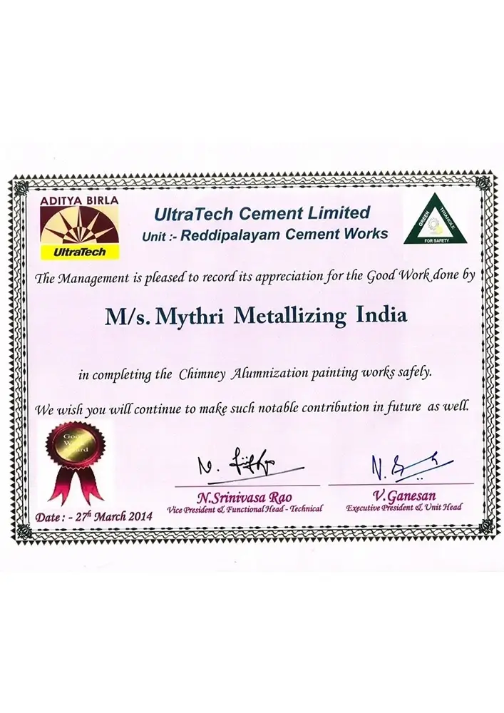 Ultratech-Safety-Certificate